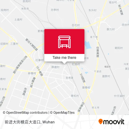 前进大街横店大道口 map