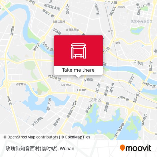 玫瑰街知音西村(临时站) map