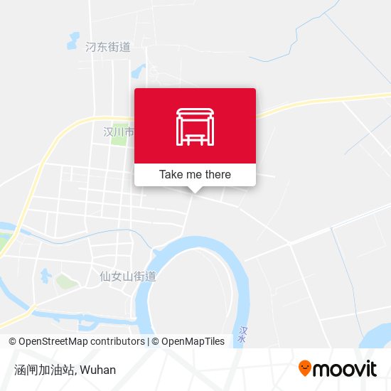 涵闸加油站 map