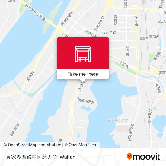 黄家湖西路中医药大学 map