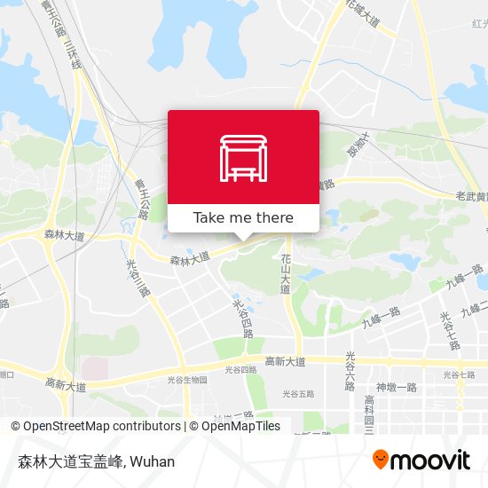 森林大道宝盖峰 map