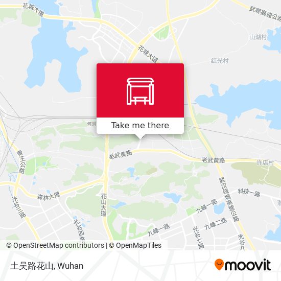 土吴路花山 map