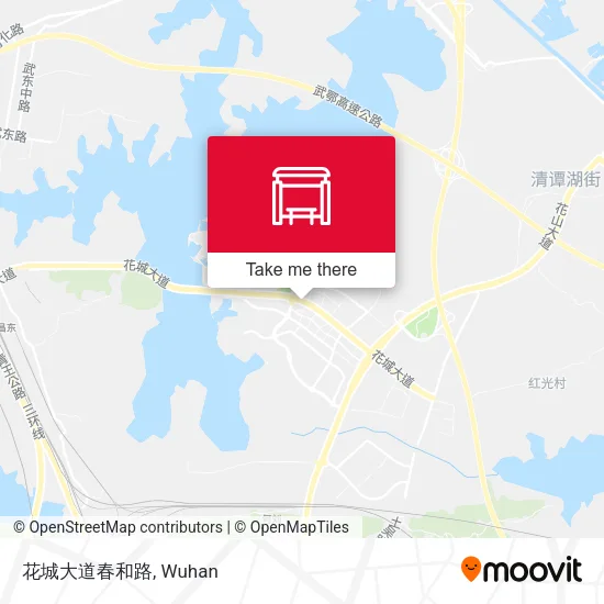 花城大道春和路 map