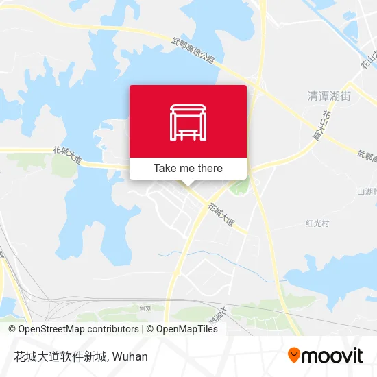 花城大道软件新城 map