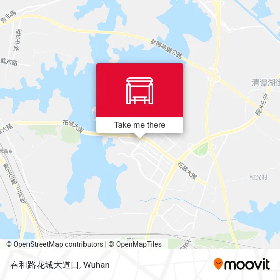 春和路花城大道口 map