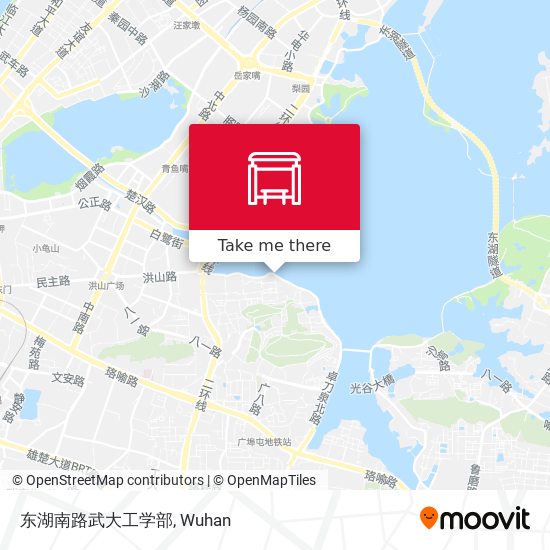 东湖南路武大工学部 map