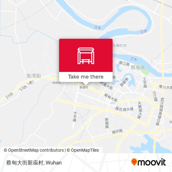 蔡甸大街新庙村 map