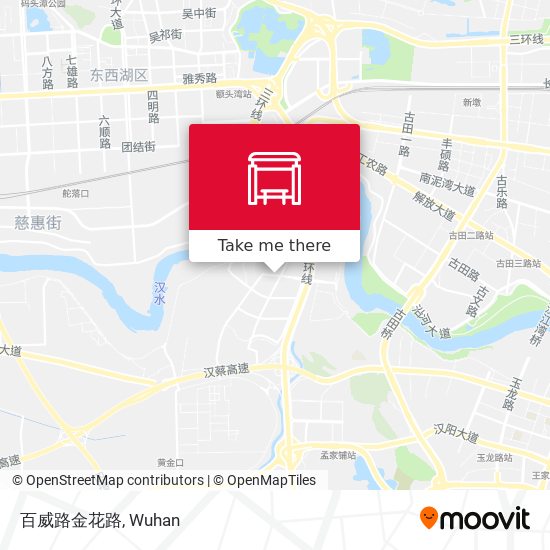 百威路金花路 map
