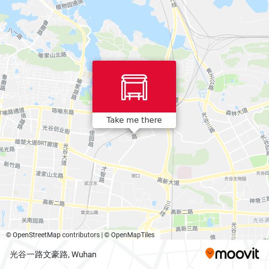 光谷一路文豪路 map