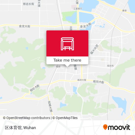 区体育馆 map