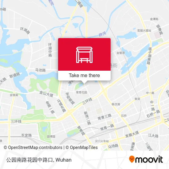 公园南路花园中路口 map