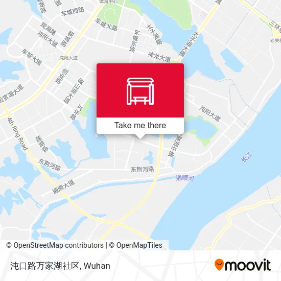 沌口路万家湖社区 map