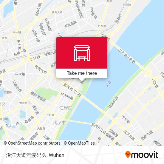 沿江大道汽渡码头 map