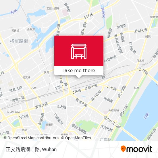 正义路后湖二路 map