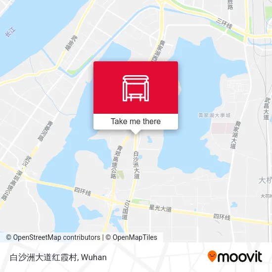 白沙洲大道红霞村 map