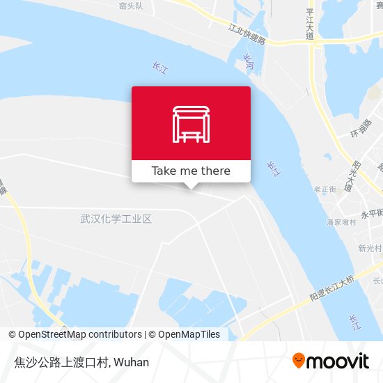 焦沙公路上渡口村 map