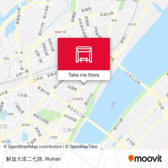 解放大道二七路 map