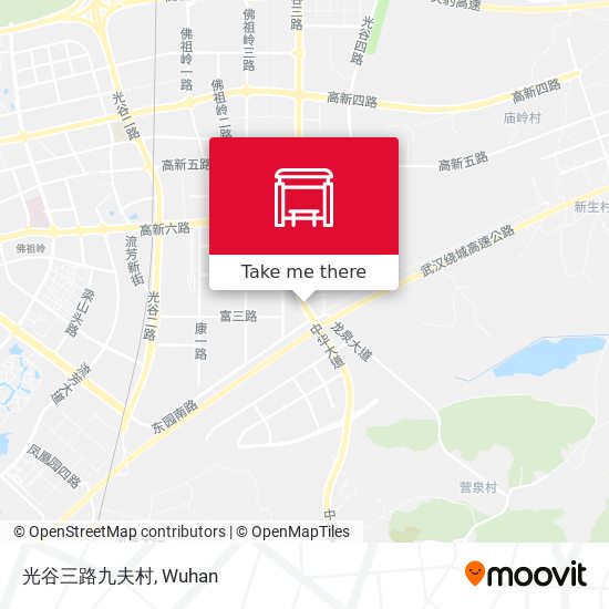 光谷三路九夫村 map