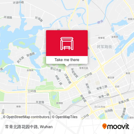 常青北路花园中路 map