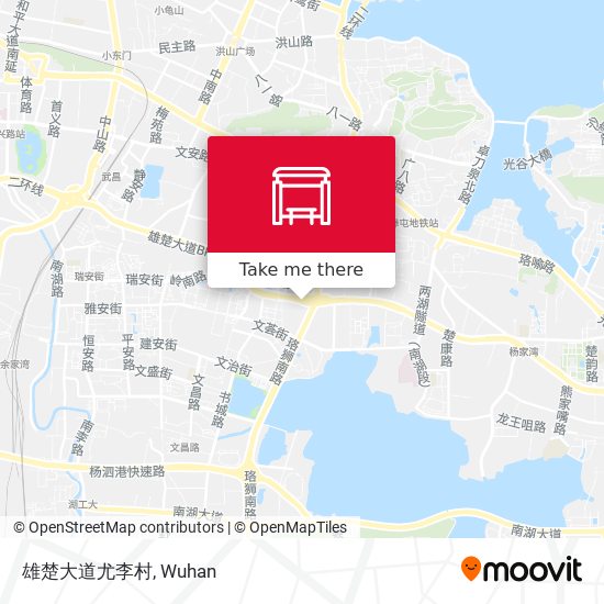 雄楚大道尤李村 map