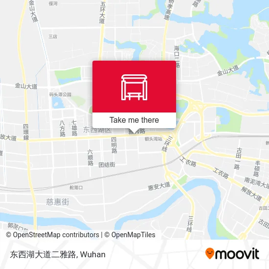 东西湖大道二雅路 map