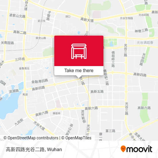 高新四路光谷二路 map