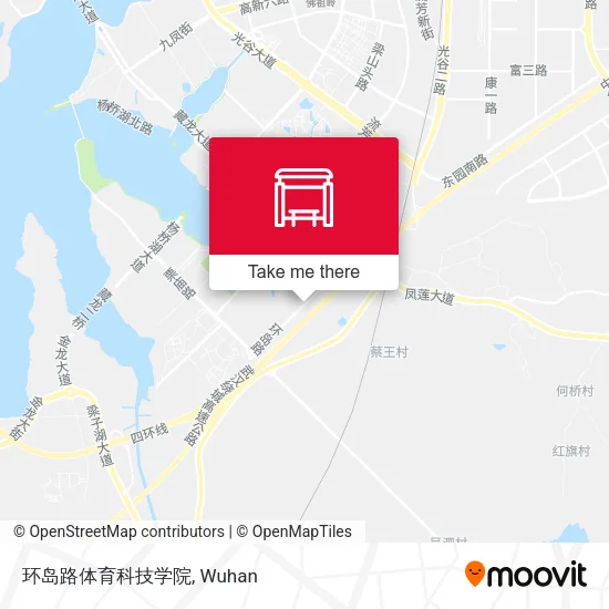 环岛路体育科技学院 map