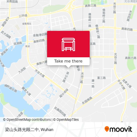 梁山头路光顾二中 map