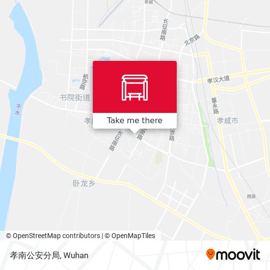 孝南公安分局 map