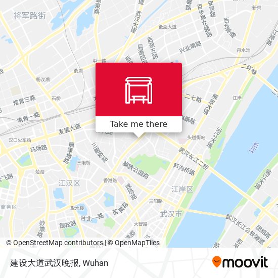 建设大道武汉晚报 map