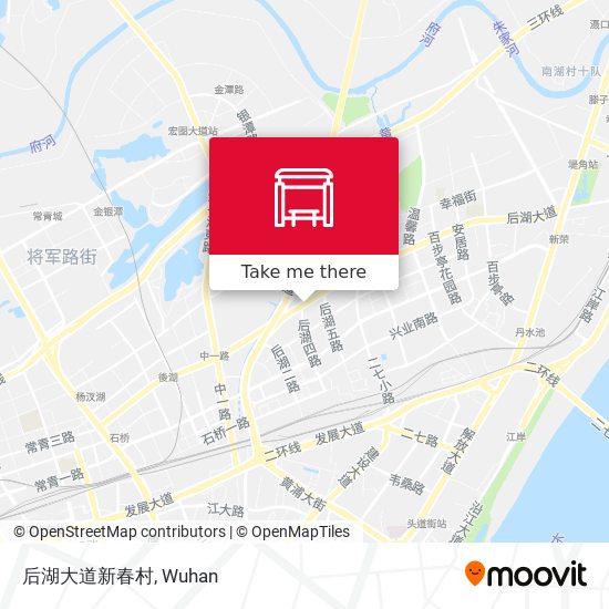 后湖大道新春村 map