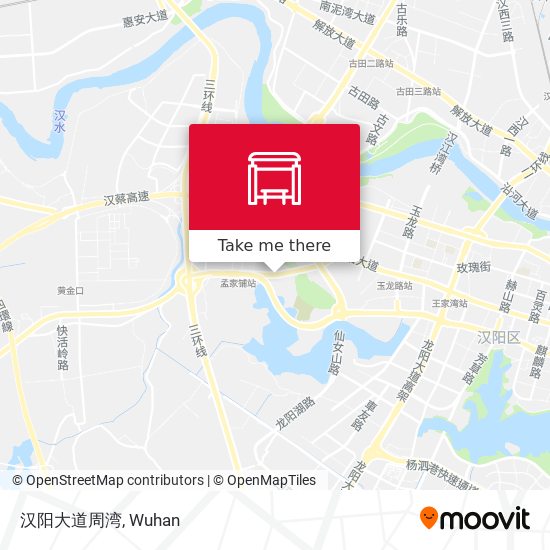 汉阳大道周湾 map