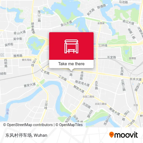 东风村停车场 map