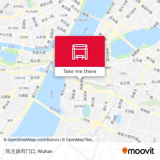 民主路司门口 map