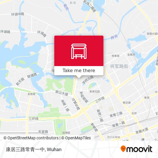 康居三路常青一中 map