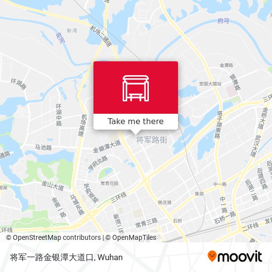 将军一路金银潭大道口 map