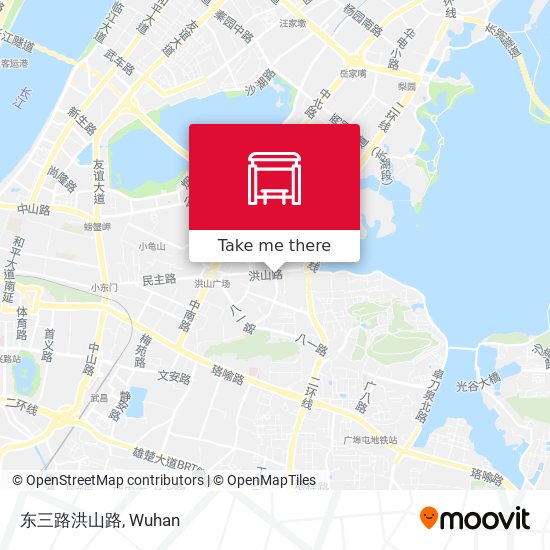 东三路洪山路 map