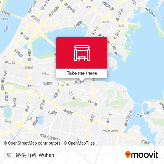 东三路洪山路 map