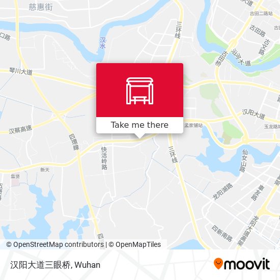 汉阳大道三眼桥 map