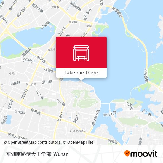 东湖南路武大工学部 map