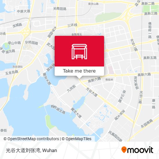 光谷大道刘张湾 map