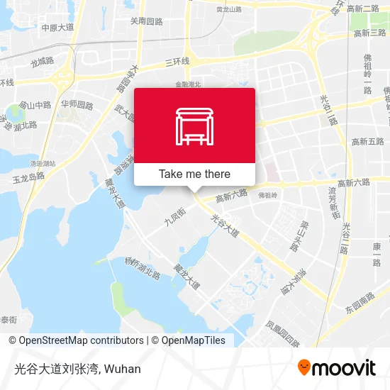 光谷大道刘张湾 map