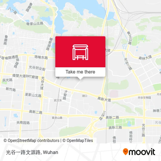 光谷一路文源路 map
