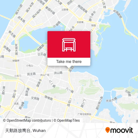 天鹅路放鹰台 map