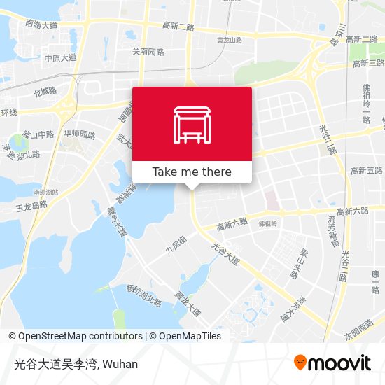 光谷大道吴李湾 map