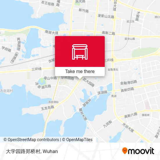 大学园路郑桥村 map