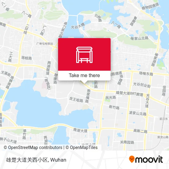 雄楚大道关西小区 map