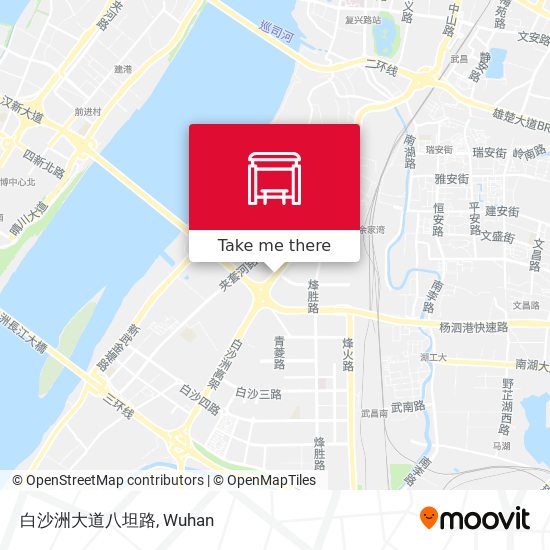 白沙洲大道八坦路 map