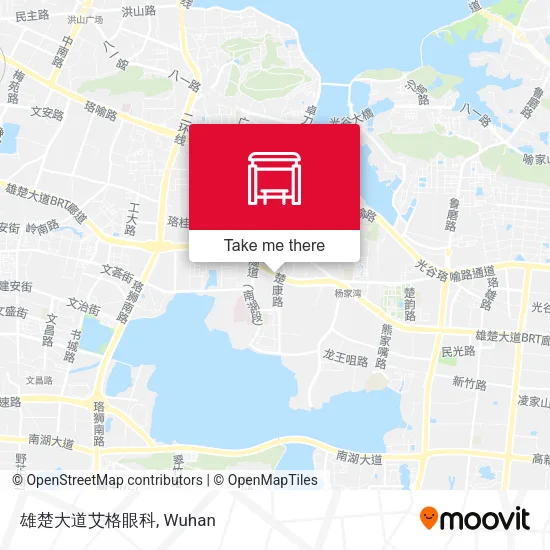 雄楚大道艾格眼科 map