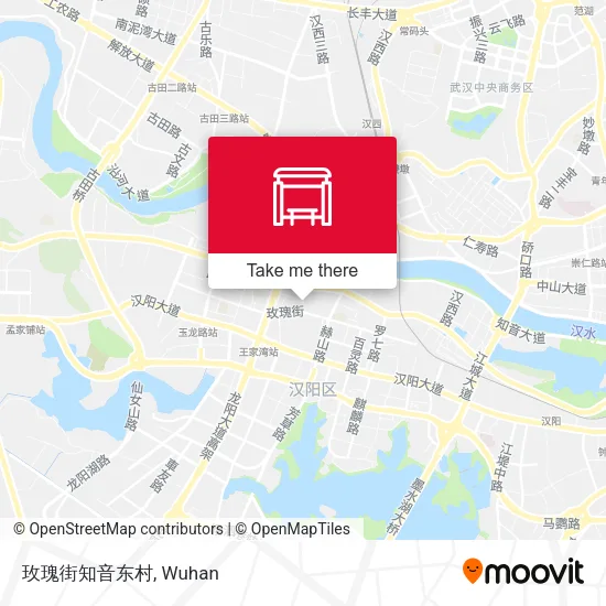 玫瑰街知音东村 map